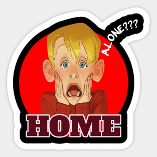 Home alone t-shirt Sticker